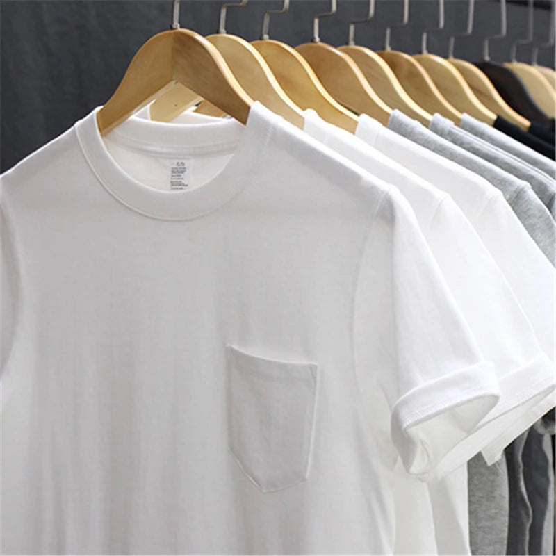 Thick Crew Neck Cotton T-Shirt