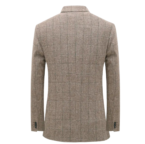 Formal Wool and Cashmere Blend Tweed Blazer