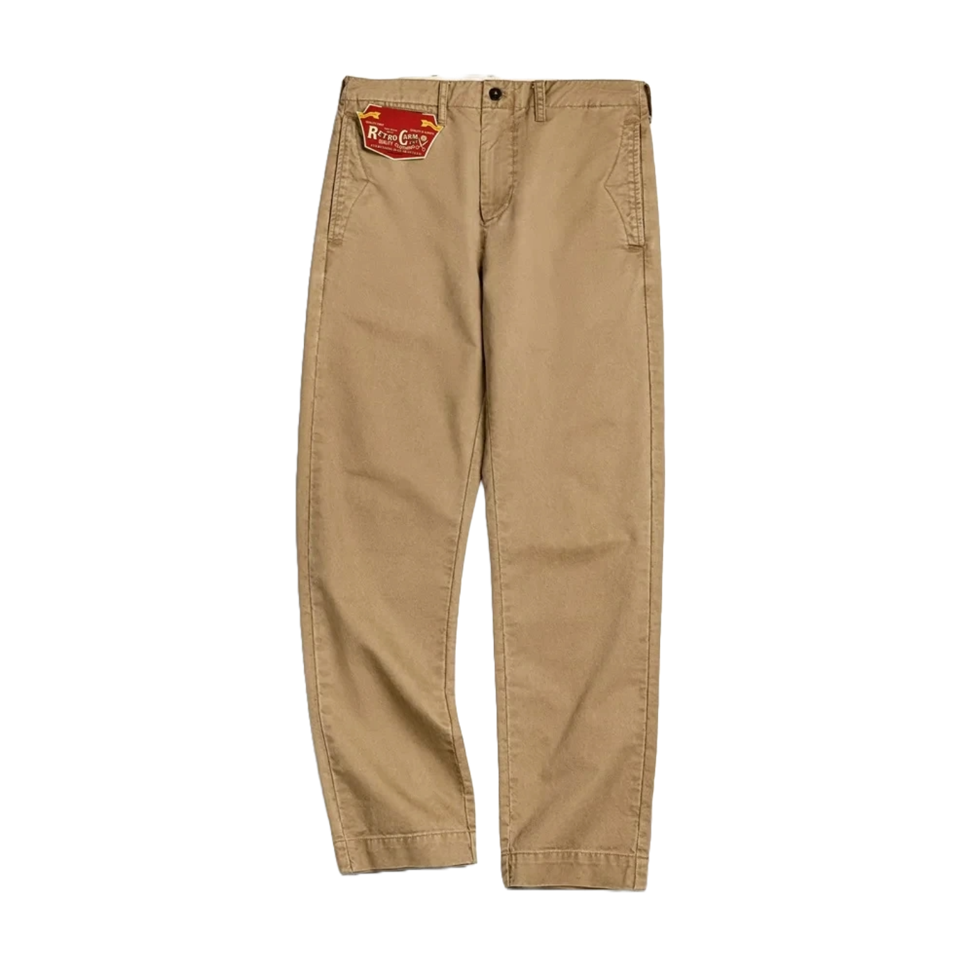 Vintage Twill Cotton Casual Chinos