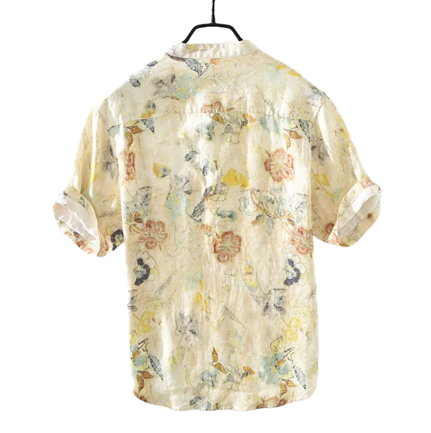 Wild Flower Print Linen T-Shirt