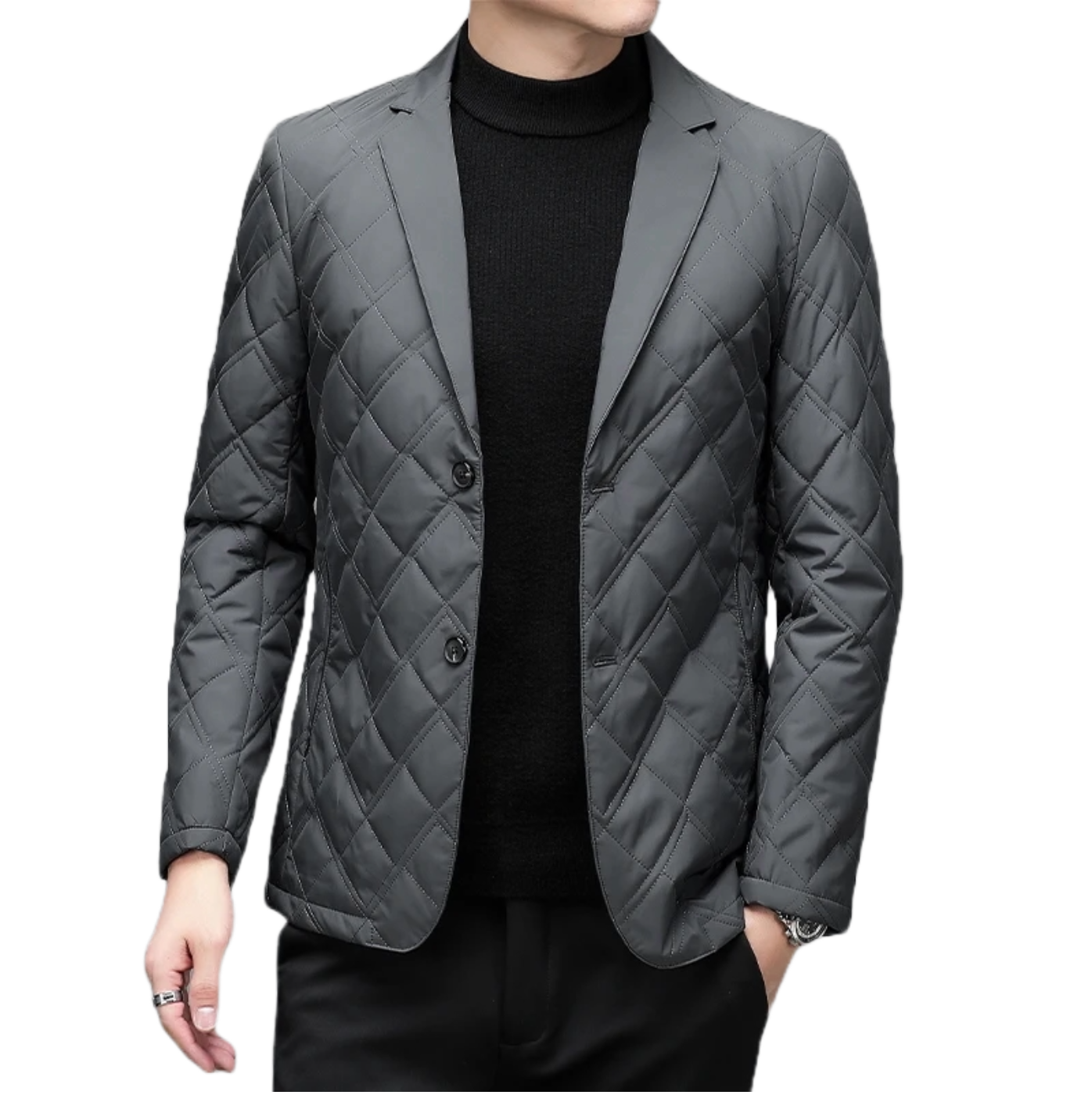 Mulberry Silk Blend Cotton Padded Formal Jacket