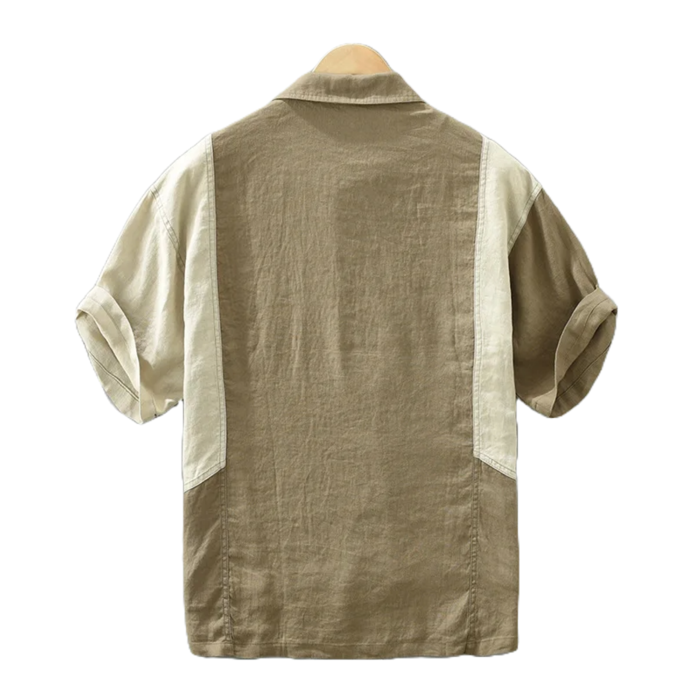 Linen Patchwork T-Shirt