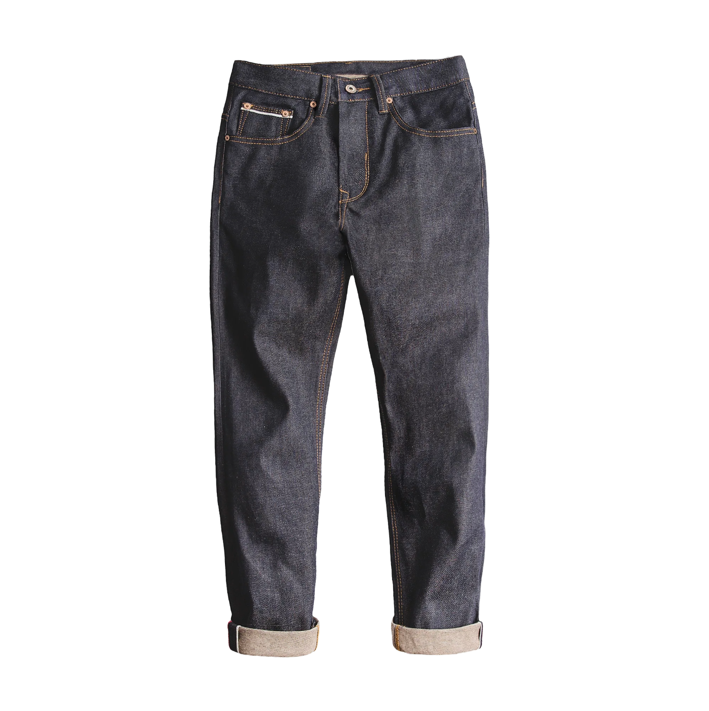 Regular Fit Cotton Selvedge Denim Jeans