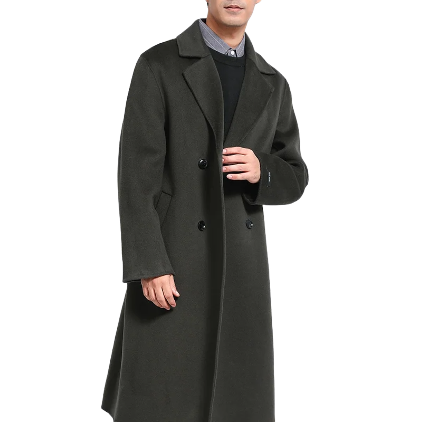 Lightweight Double Breast Cashmere Trench Coat