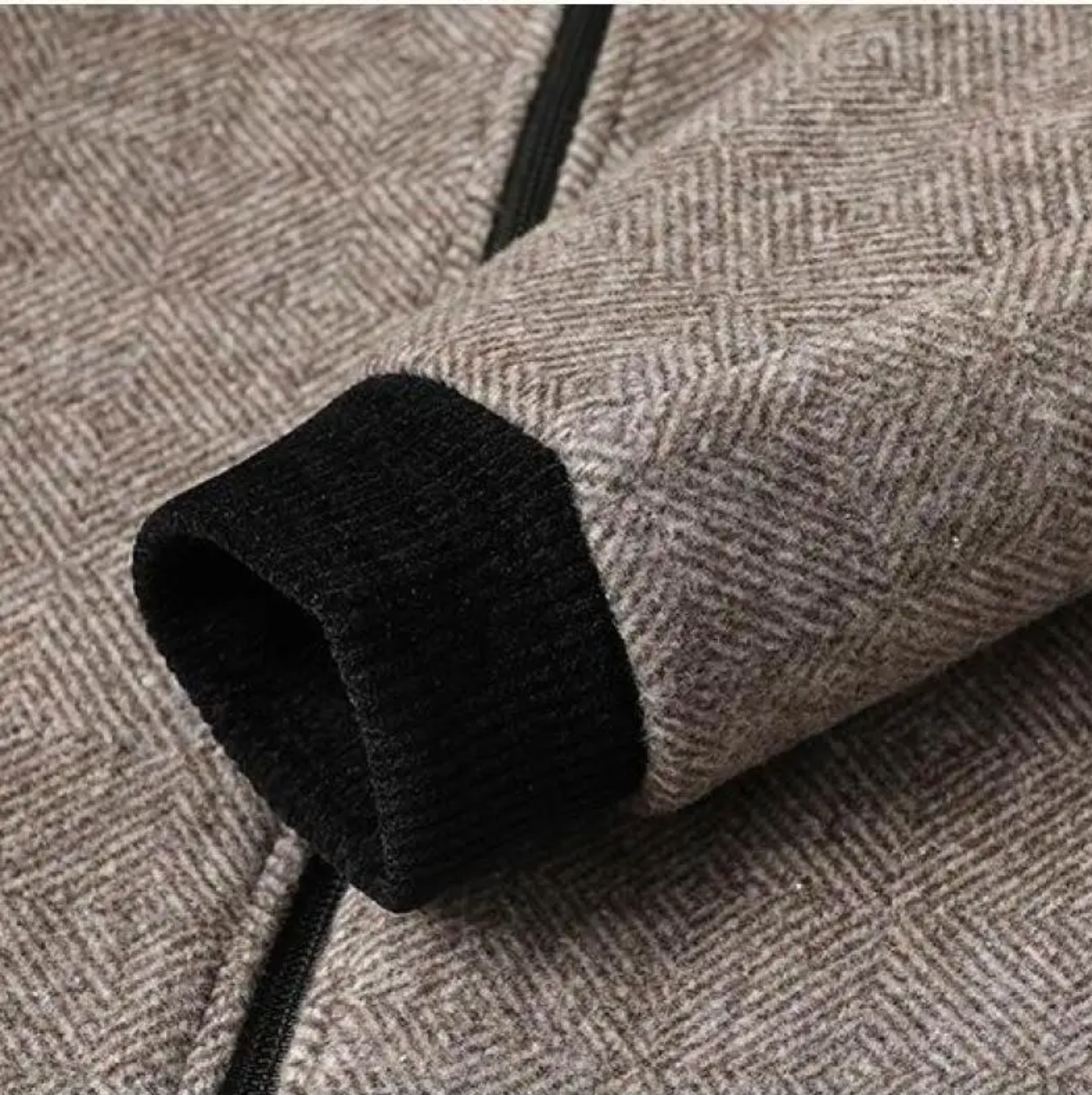 Herringbone Slim Fit Wool Jacket