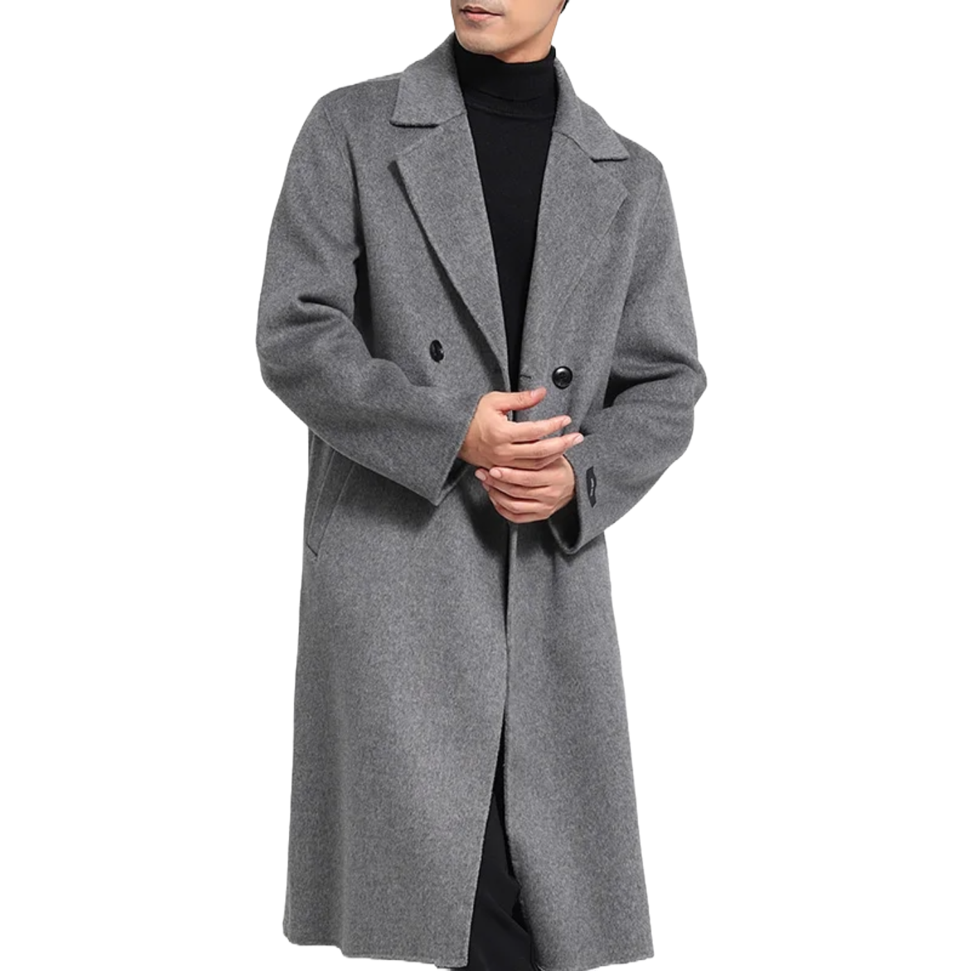 Lightweight Double Breast Cashmere Trench Coat