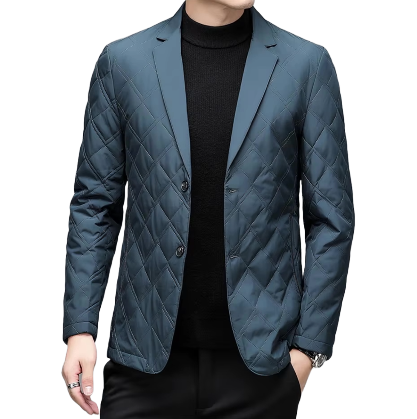 Mulberry Silk Blend Cotton Padded Formal Jacket