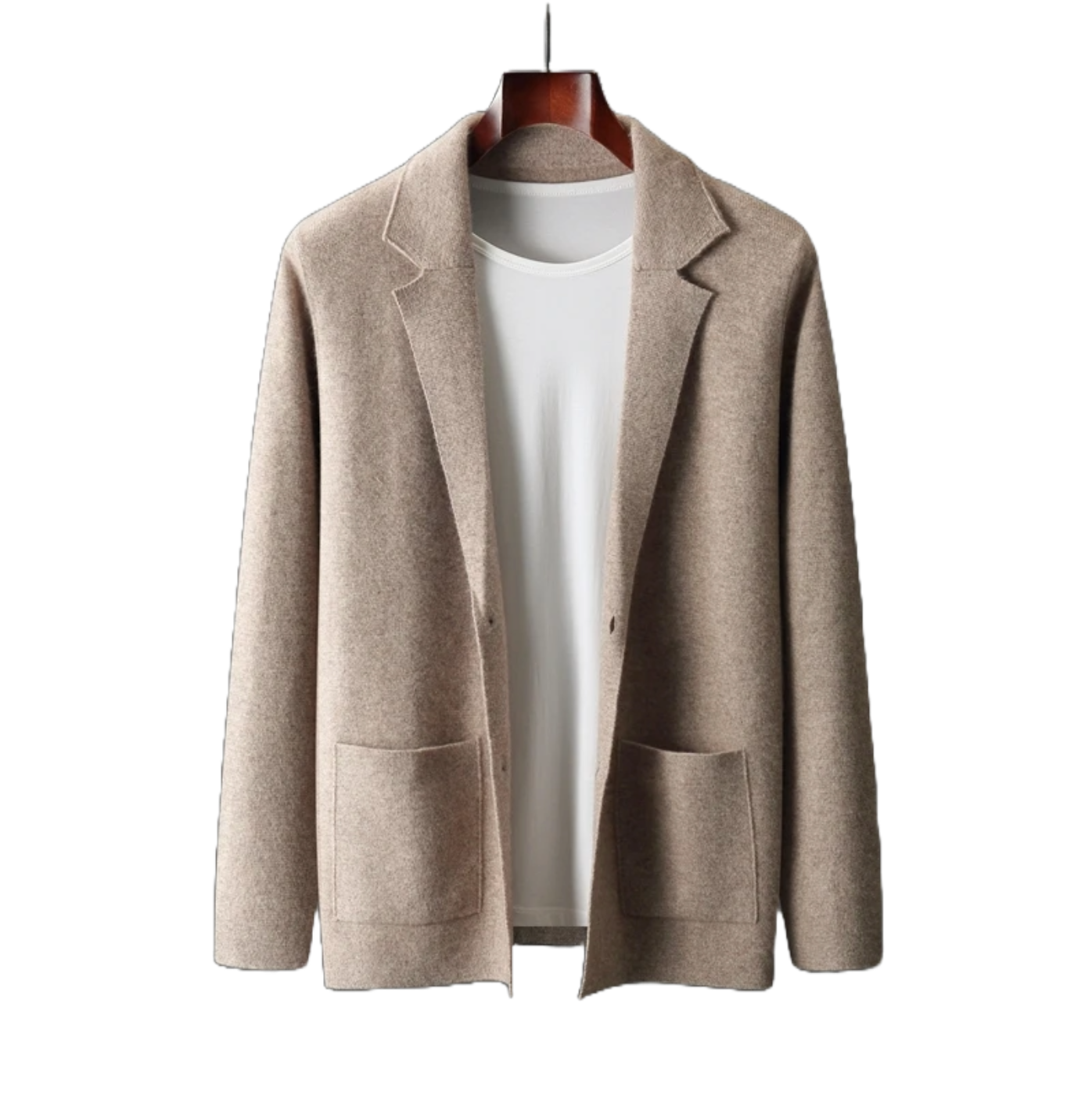 Blazer Styled  Merino Wool Cardigan