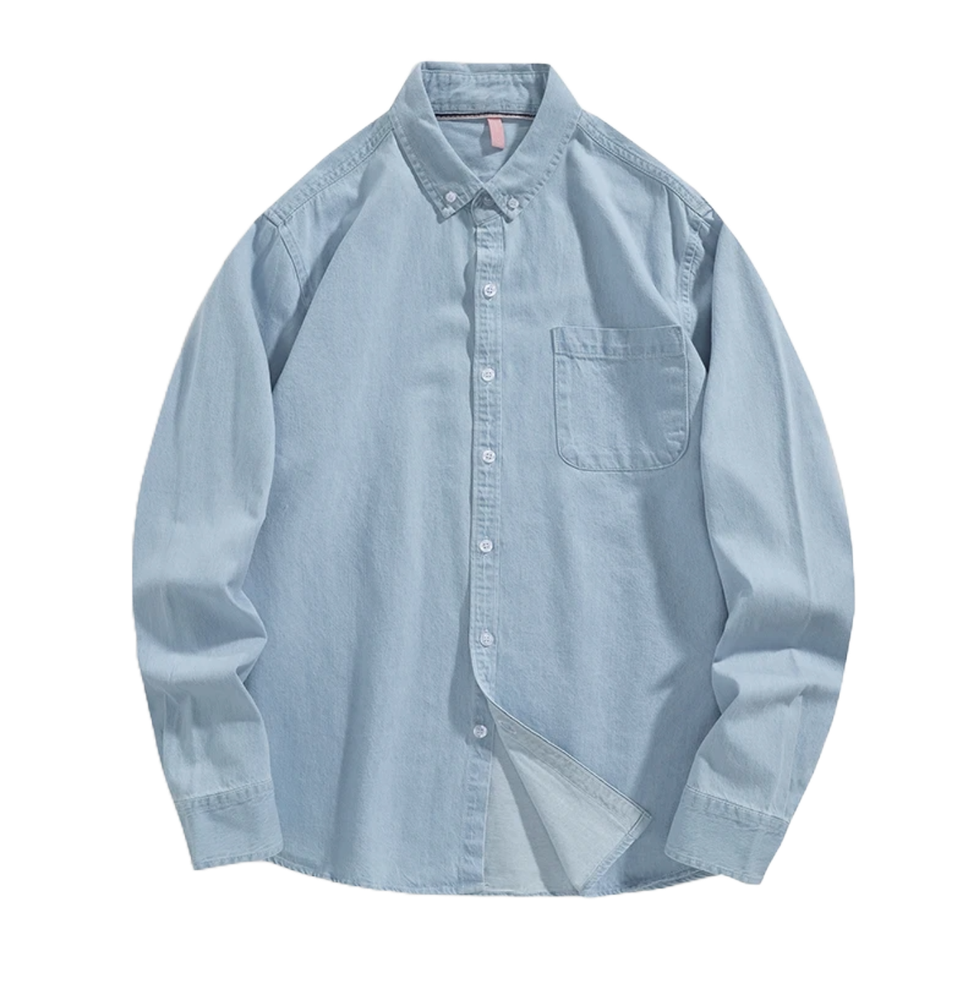 Long Sleeved Cotton Denim Shirt