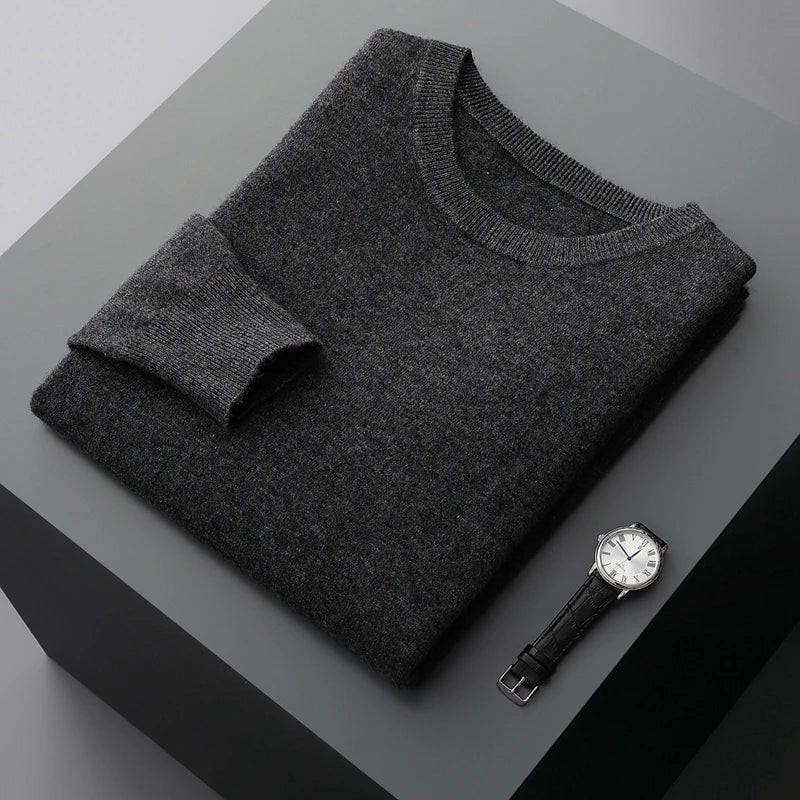 Pure Merino Wool Crew Neck Jumper