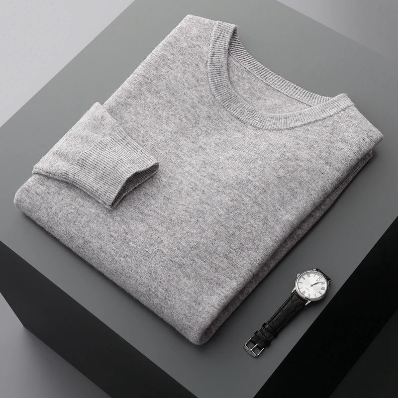 Pure Merino Wool Crew Neck Jumper