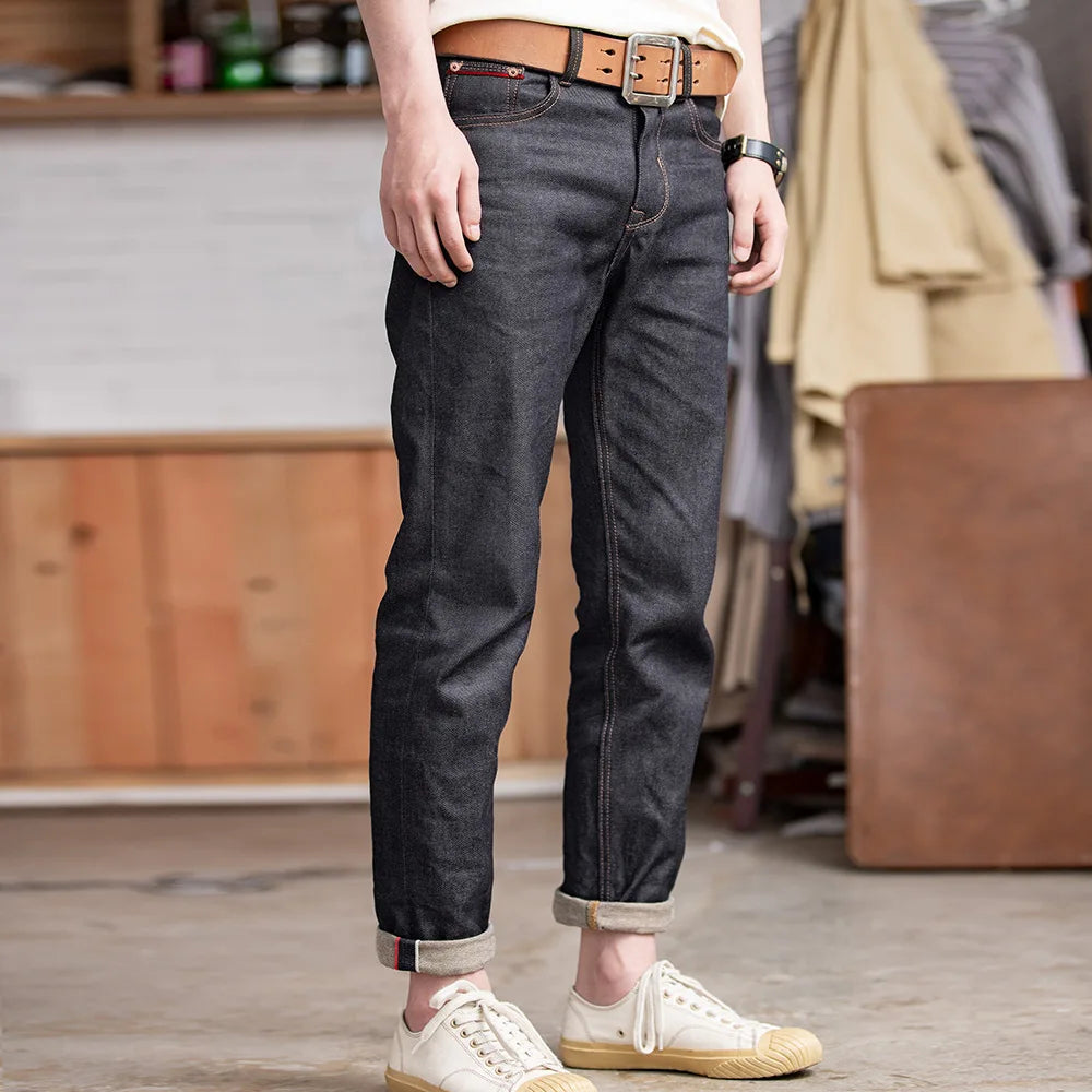 Regular Fit Cotton Selvedge Denim Jeans