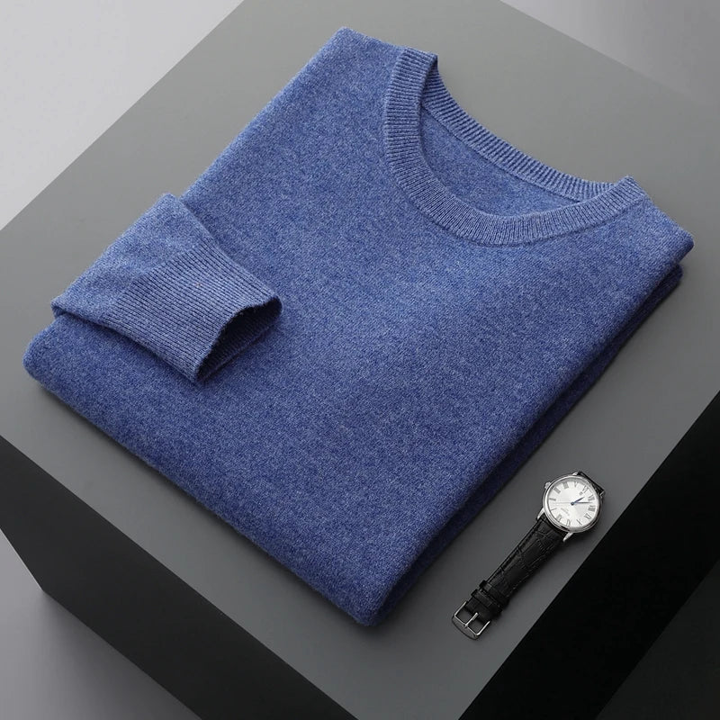 Pure Merino Wool Crew Neck Jumper