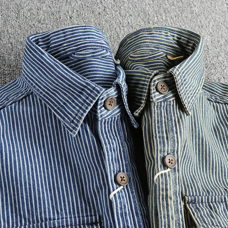 Vintage Cargo Denim Shirt