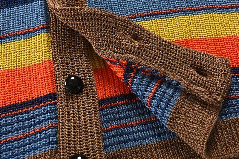 Knitted Multicolor Cardigan