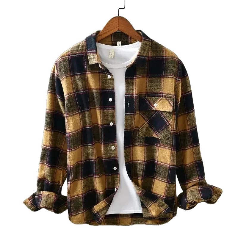 Casual Plaid Long Sleeve Shirt